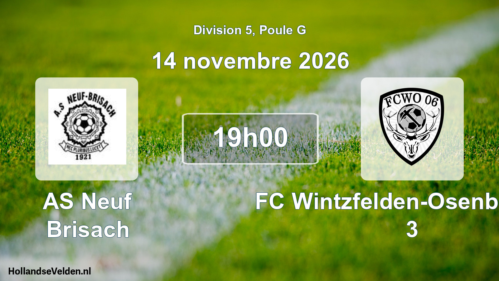 Scheduled Match: AS Neuf Brisach - FC Wintzfelden-Osenbach 06 3 (14 November 2026)
