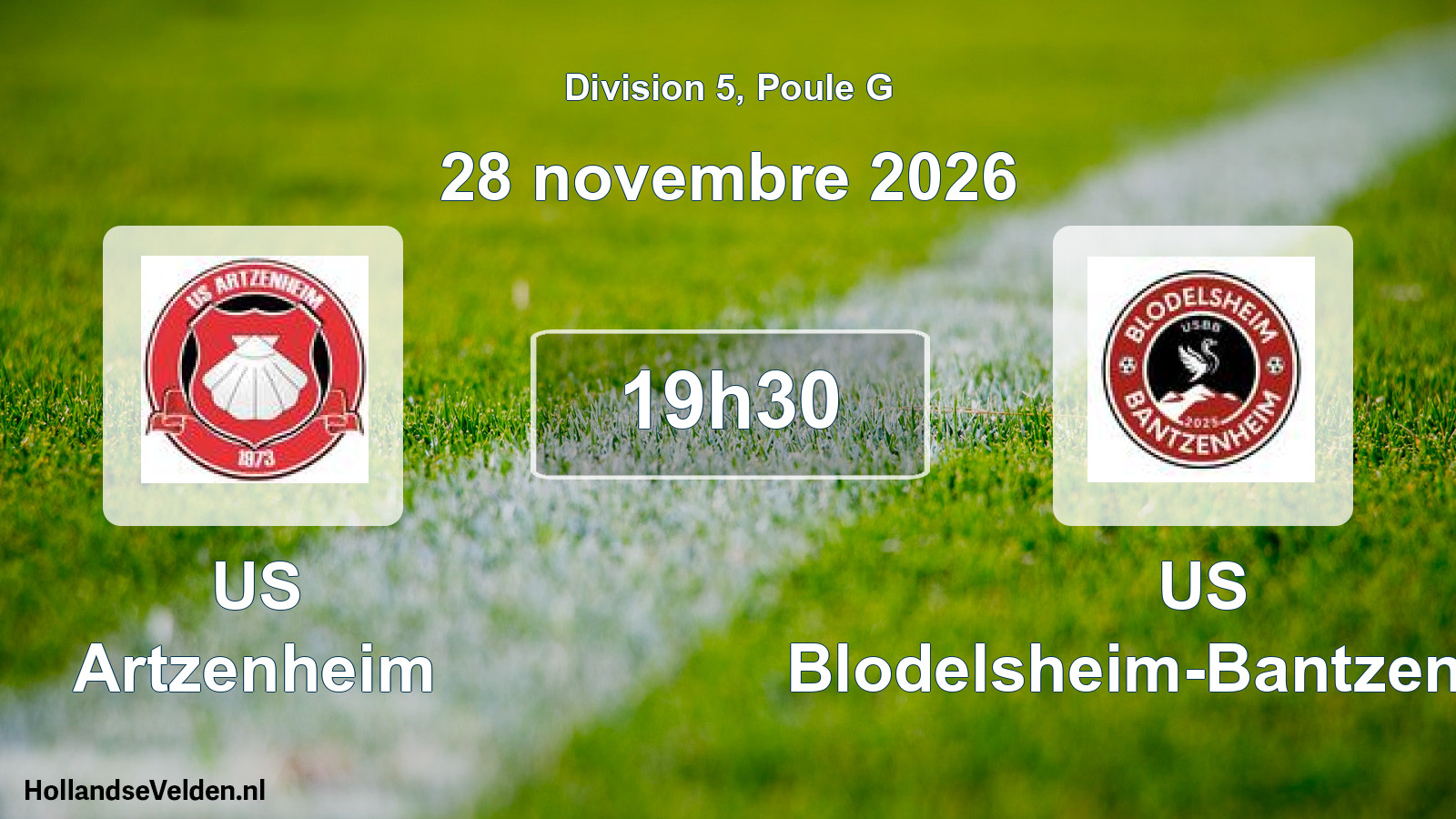 Scheduled Match: US Artzenheim - US Blodelsheim-Bantzenheim (28 November 2026)