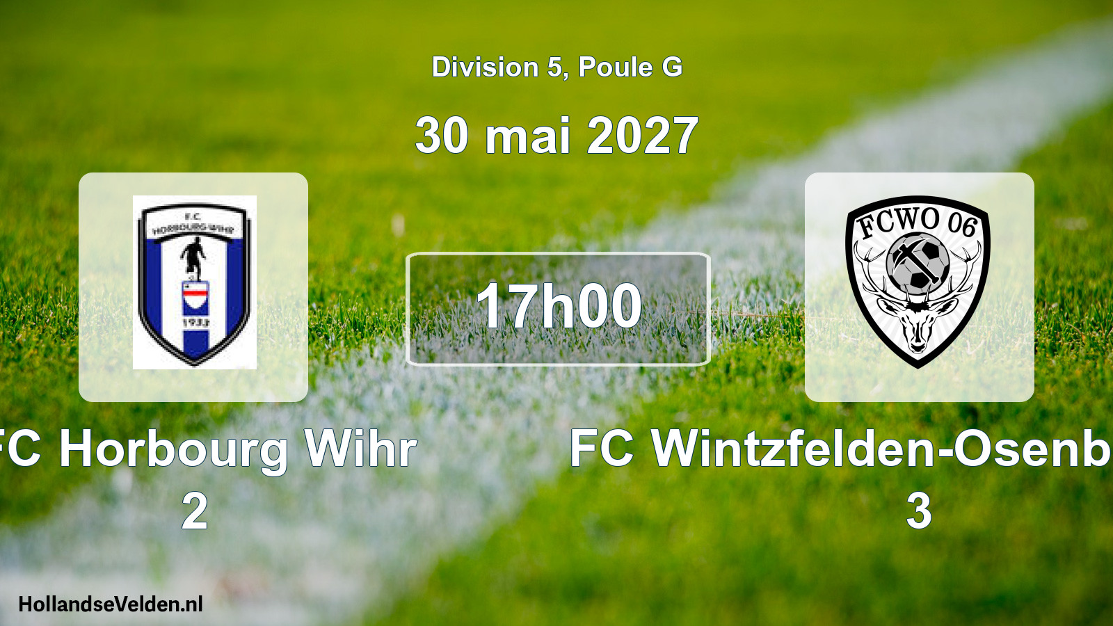 Scheduled Match: FC Horbourg Wihr 2 - FC Wintzfelden-Osenbach 06 3 (30 May 2027)