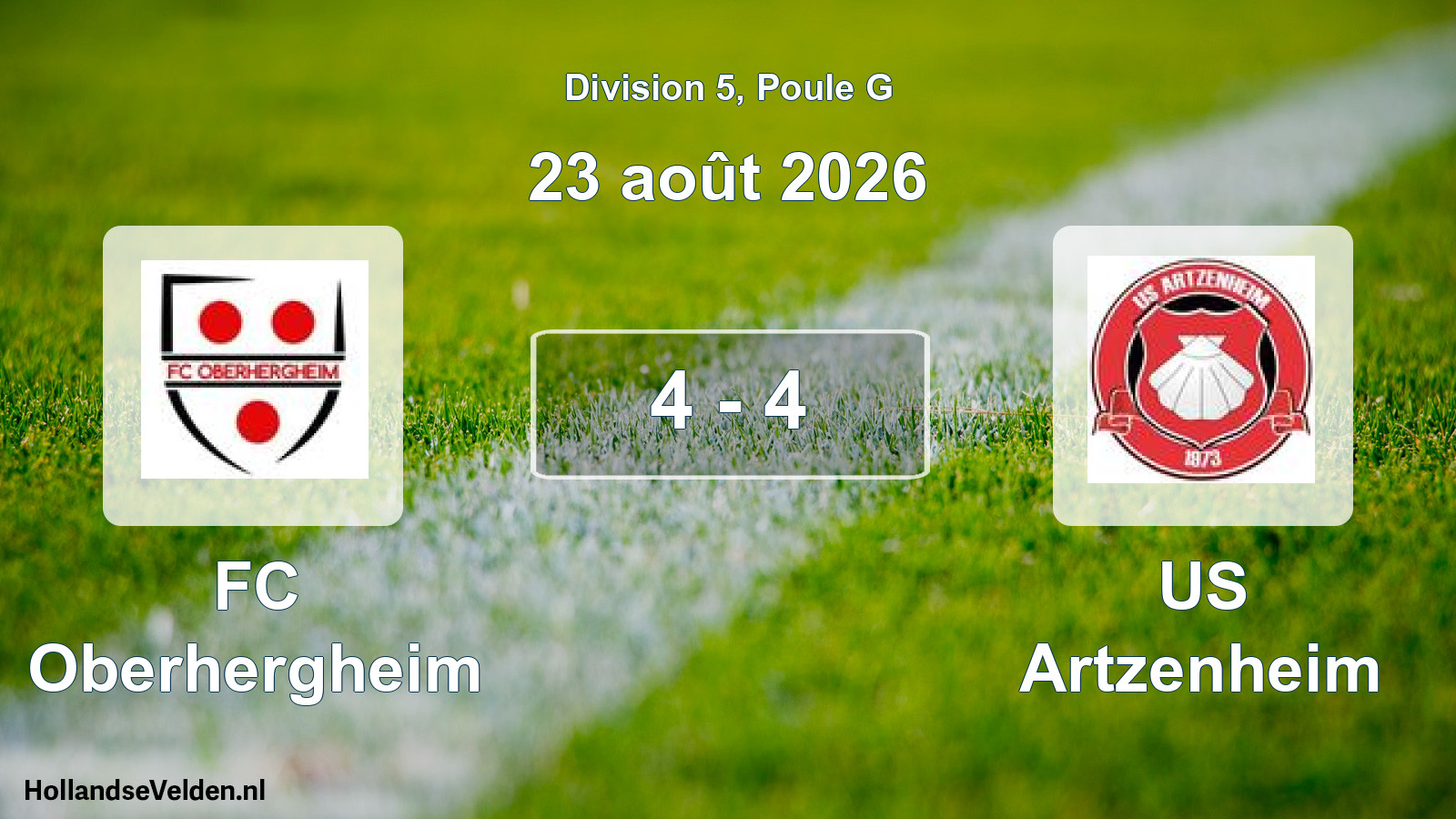 Scheduled Match: FC Oberhergheim - US Artzenheim (23 August 2026)