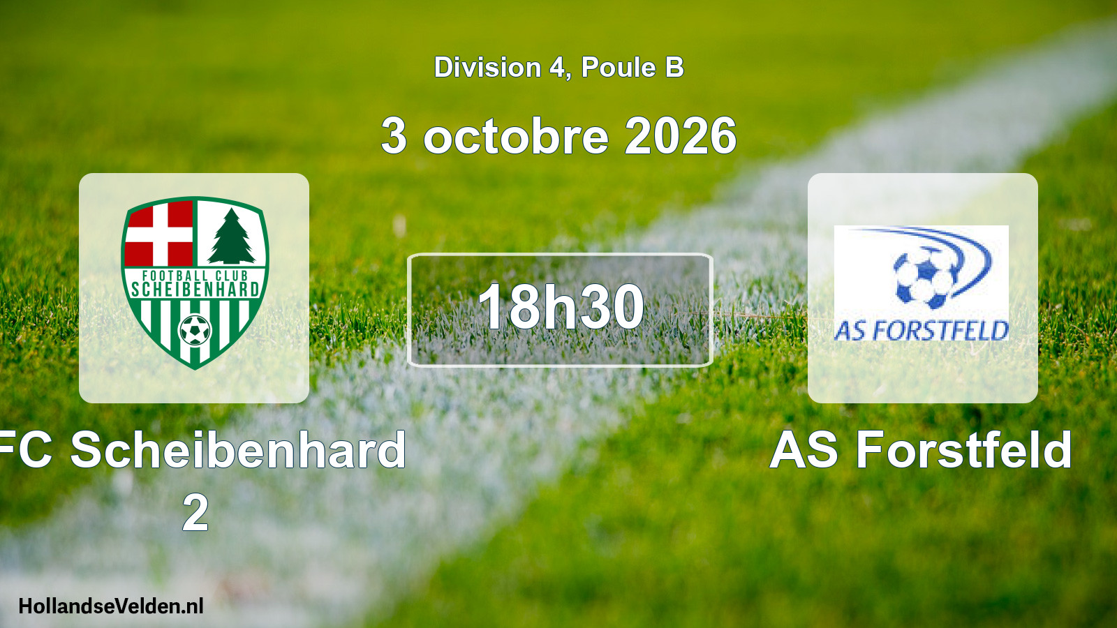 Scheduled Match: FC Scheibenhard 2 - AS Forstfeld (3 October 2026)