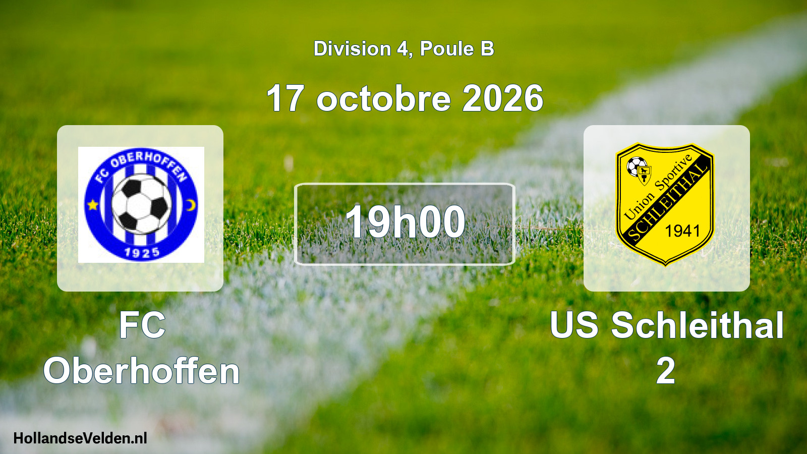 Scheduled Match: FC Oberhoffen - US Schleithal 2 (17 October 2026)