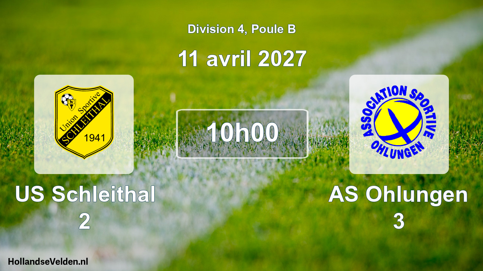 Scheduled Match: US Schleithal 2 - AS Ohlungen 3 (11 April 2027)