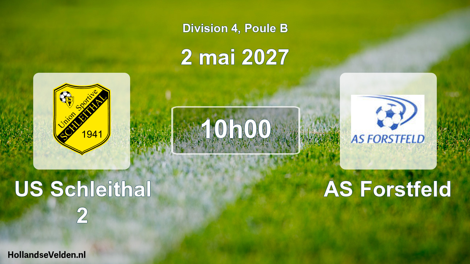Match programmé: US Schleithal 2 - AS Forstfeld (2 mai 2027)