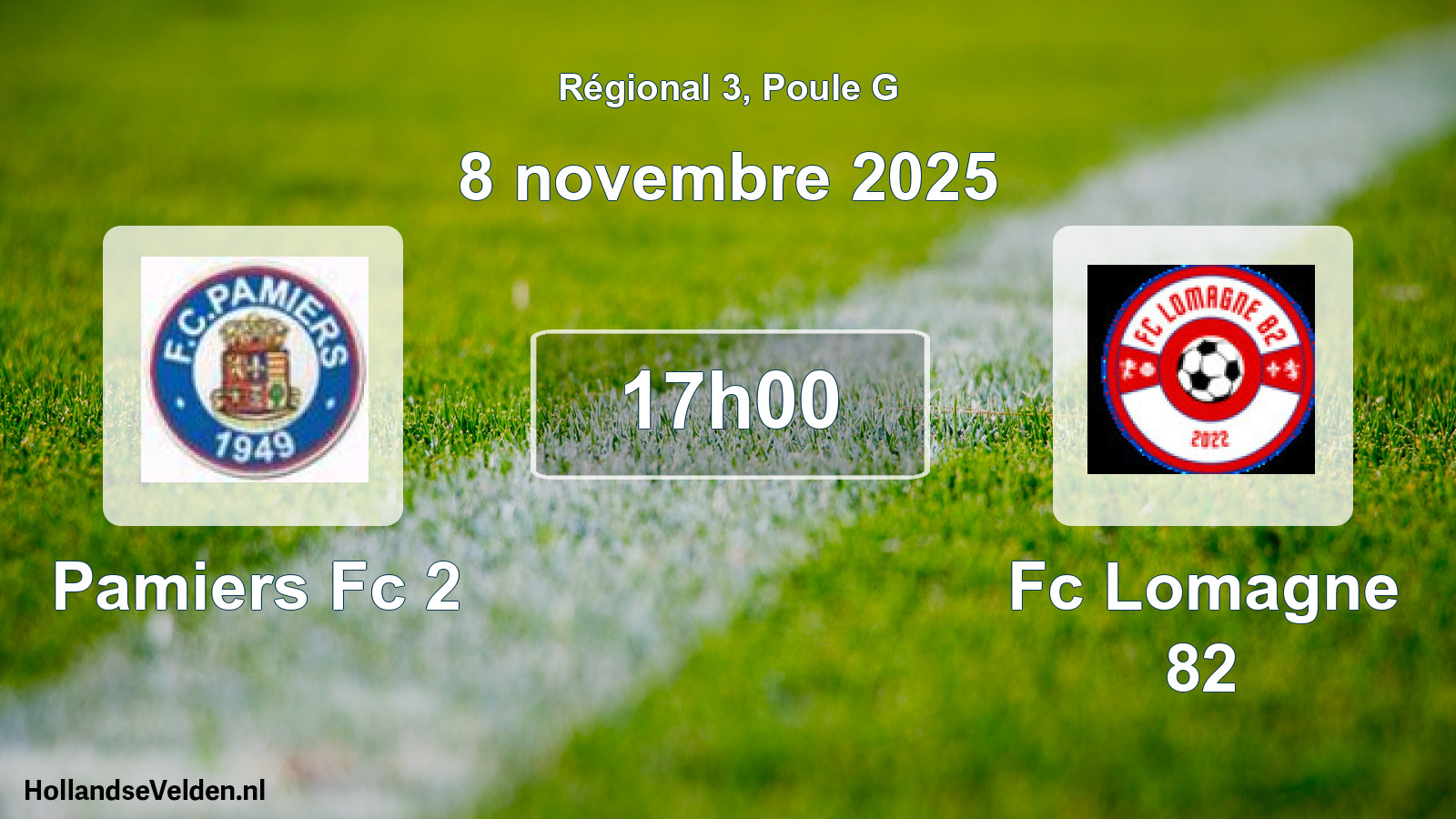 Scheduled Match: Pamiers Fc 2 - Fc Lomagne 82 (8 November 2025)