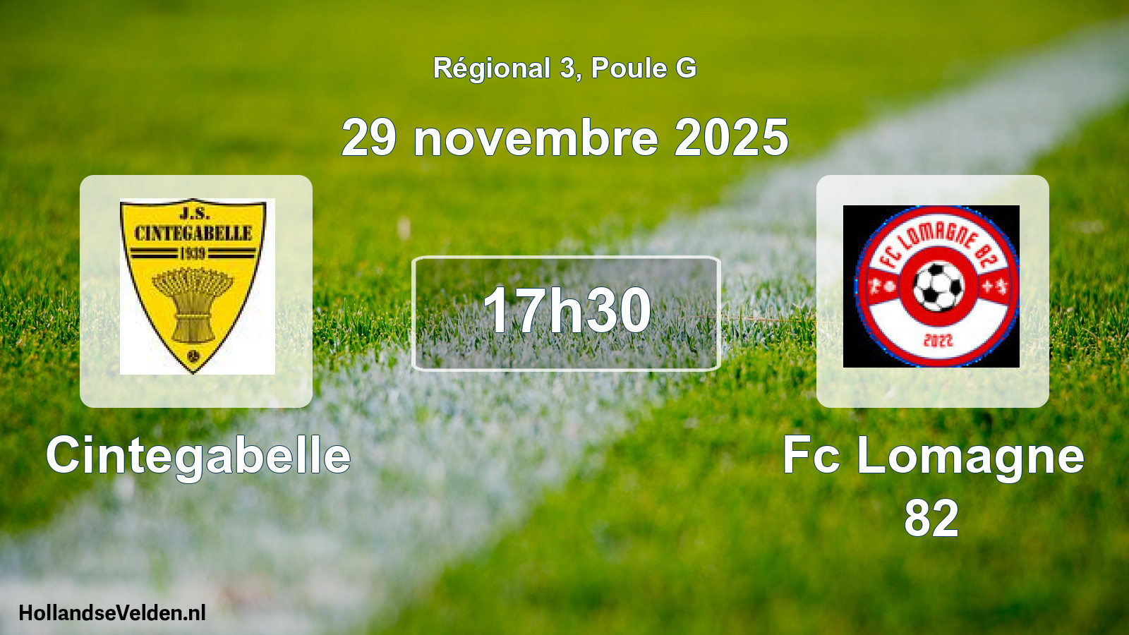 Geplande wedstrijd: Cintegabelle - Fc Lomagne 82 (29 novembre 2025)