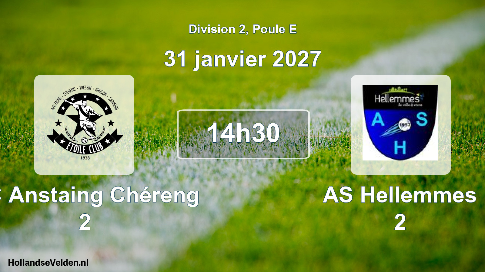 Scheduled Match: EC Anstaing Chéreng 2 - AS Hellemmes 2 (31 January 2027)