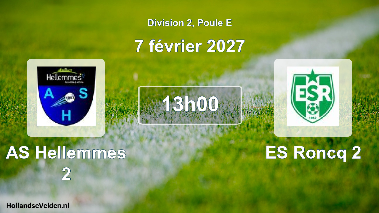Scheduled Match: AS Hellemmes 2 - ES Roncq 2 (7 February 2027)