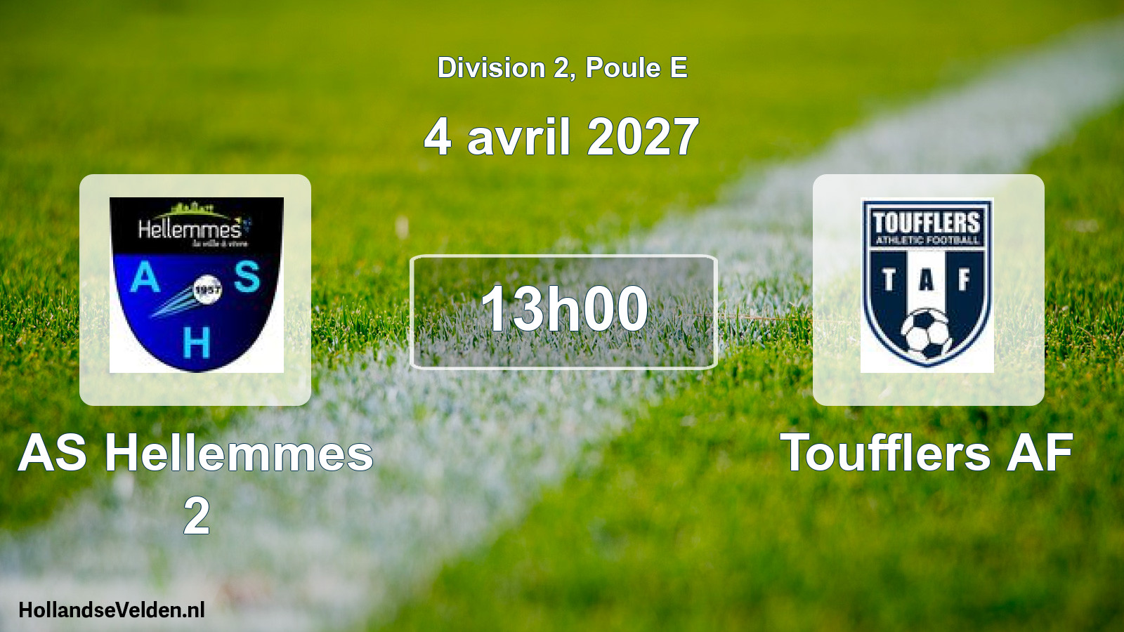 Match programmé: AS Hellemmes 2 - Toufflers AF (4 avril 2027)