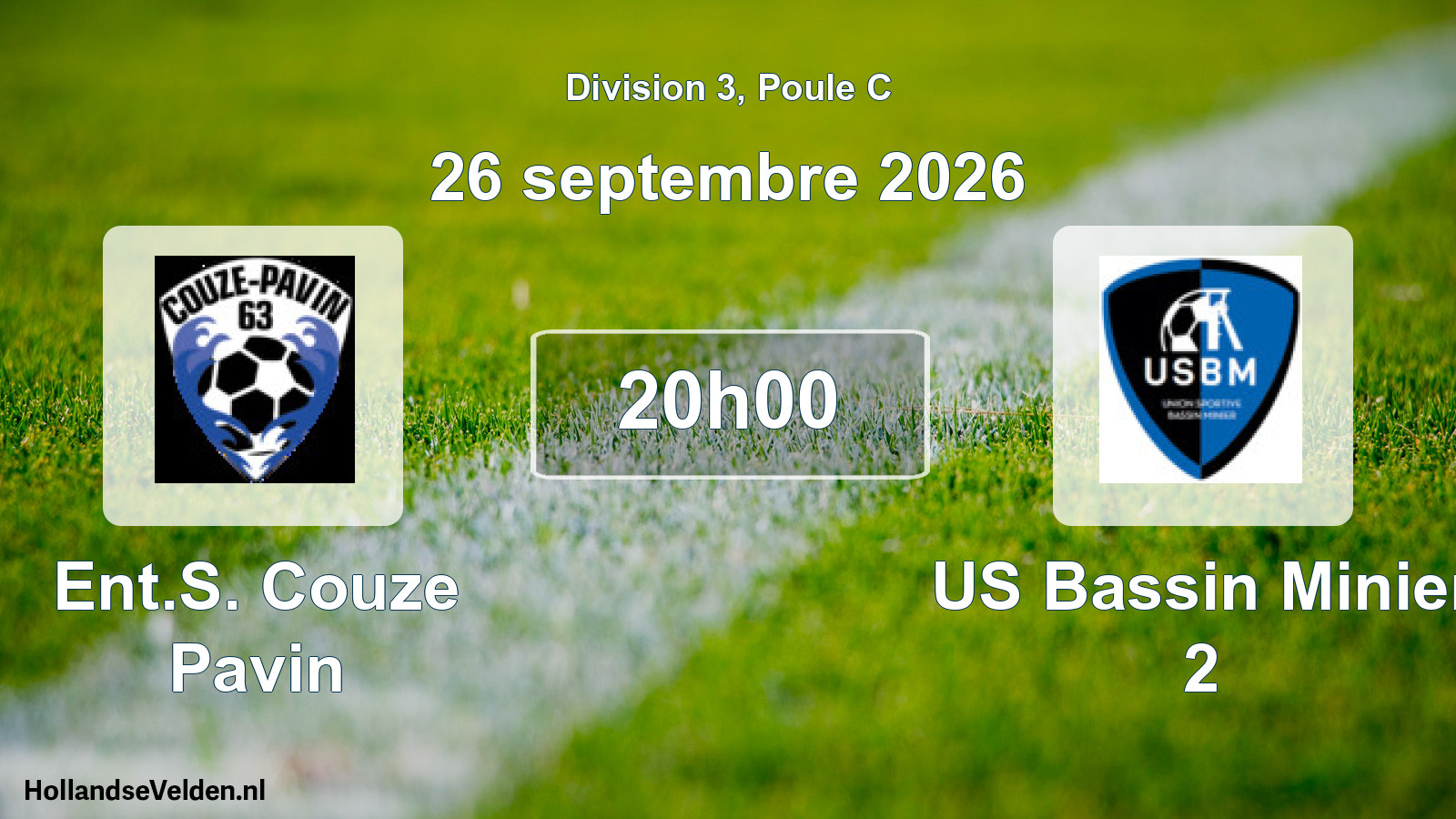 Scheduled Match: Ent.S. Couze Pavin - US Bassin Minier 2 (26 September 2026)