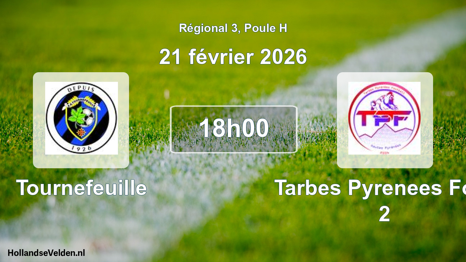 Scheduled Match: Tournefeuille - Tarbes Pyrenees Foot 2 (21 February 2026)