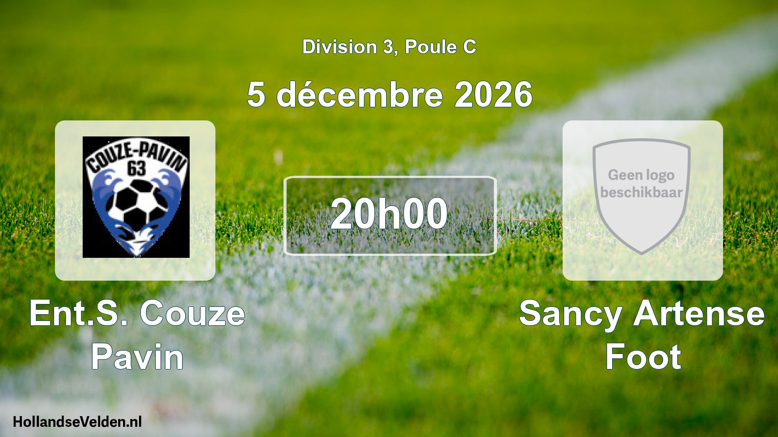 Scheduled Match: Ent.S. Couze Pavin - Sancy Artense Foot (5 December 2026)