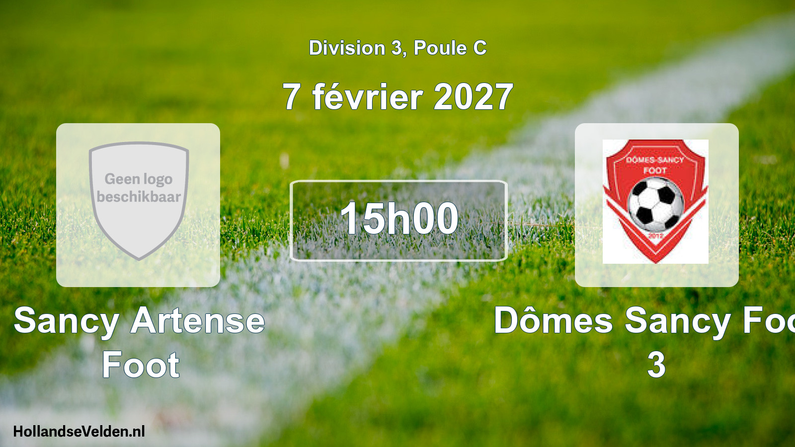 Scheduled Match: Sancy Artense Foot - Dômes Sancy Foot 3 (7 February 2027)