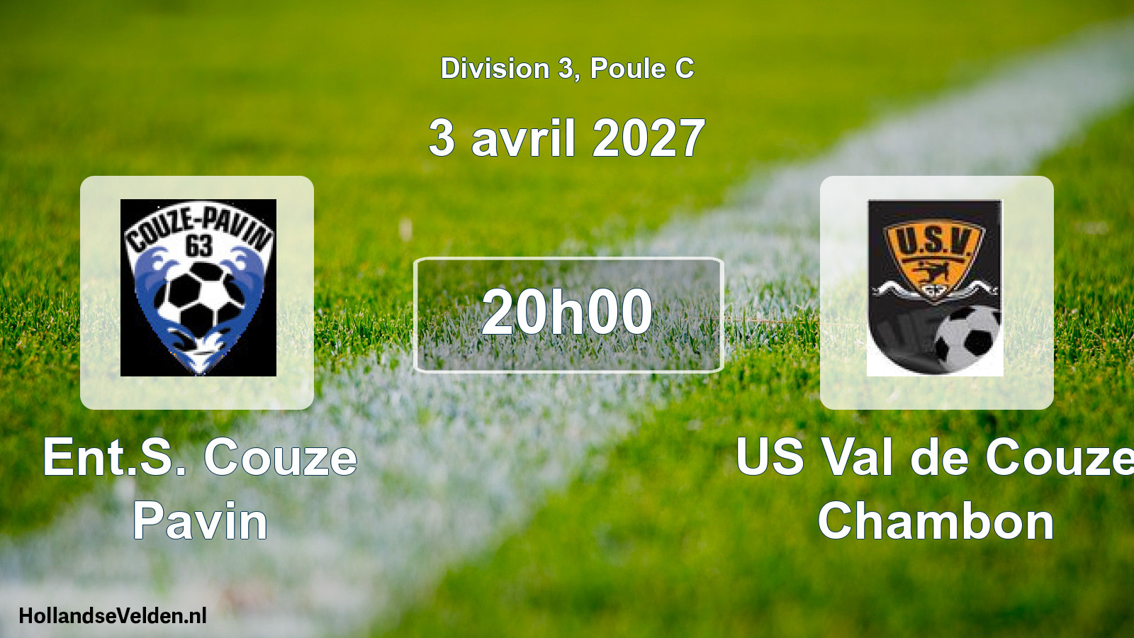 Match programmé: Ent.S. Couze Pavin - US Val de Couze Chambon (3 avril 2027)
