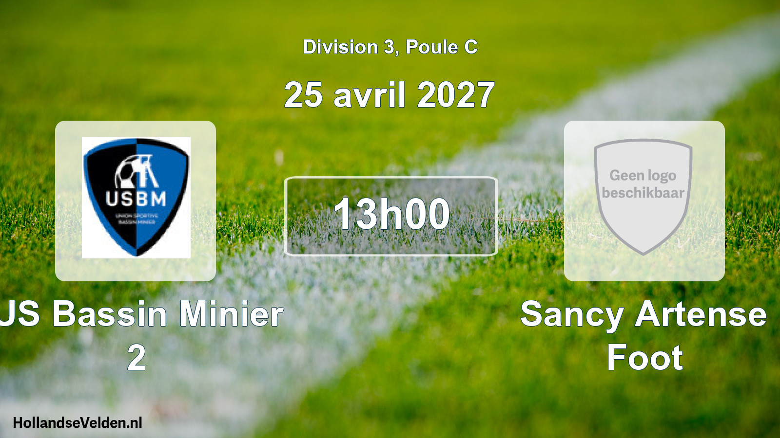 Scheduled Match: US Bassin Minier 2 - Sancy Artense Foot (25 April 2027)