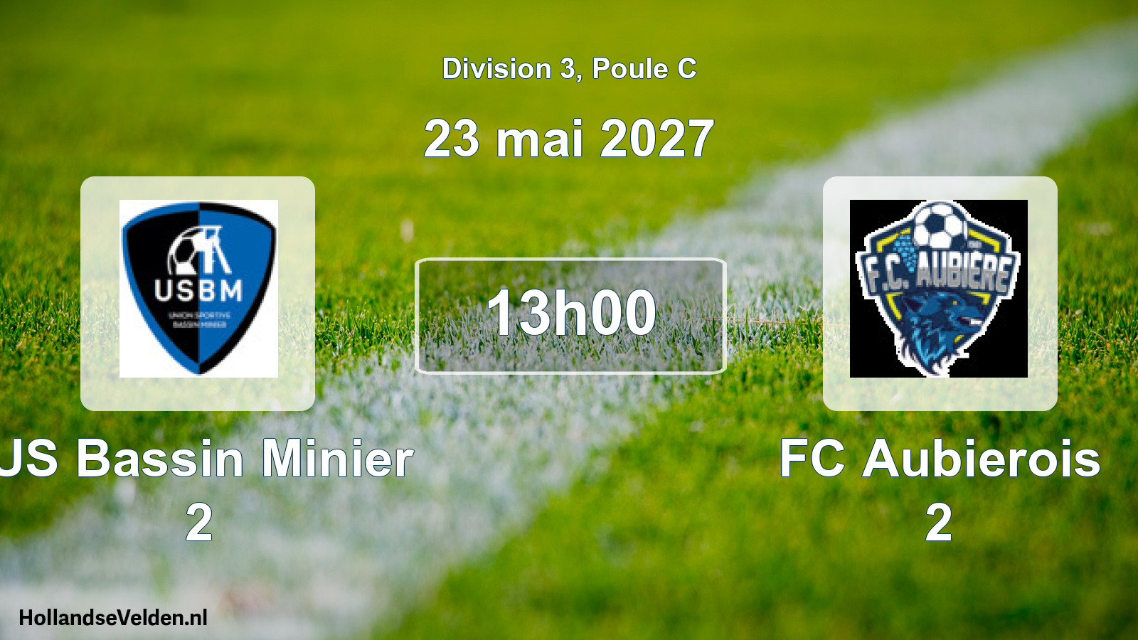 Match programmé: US Bassin Minier 2 - FC Aubierois 2 (23 mai 2027)