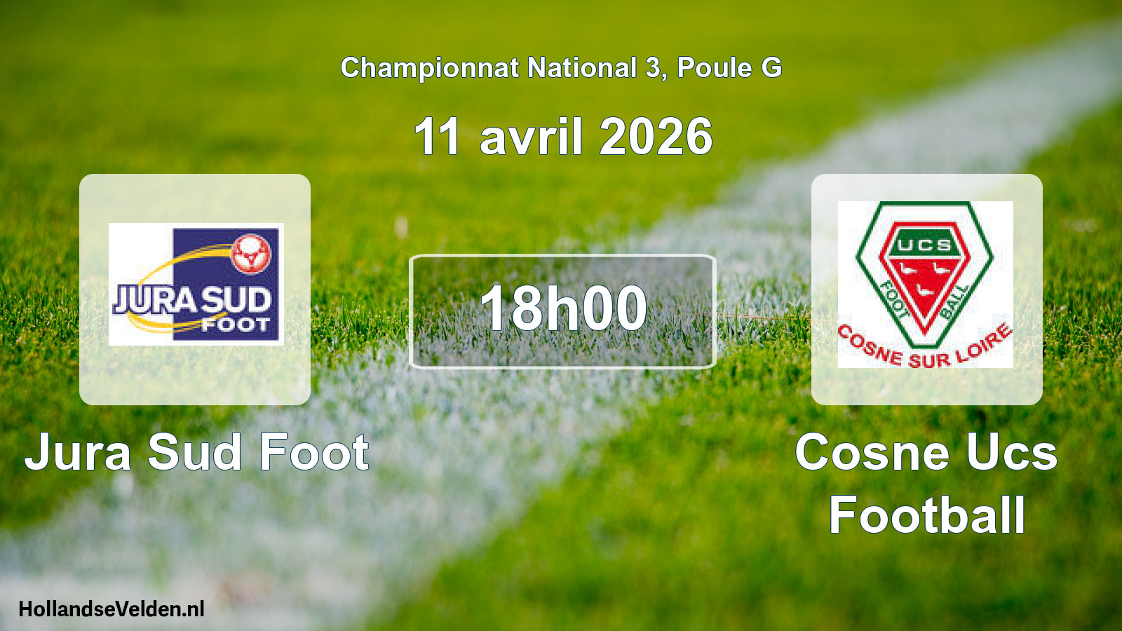 Geplande wedstrijd: Jura Sud Foot - Cosne Ucs Football (11 april 2026)