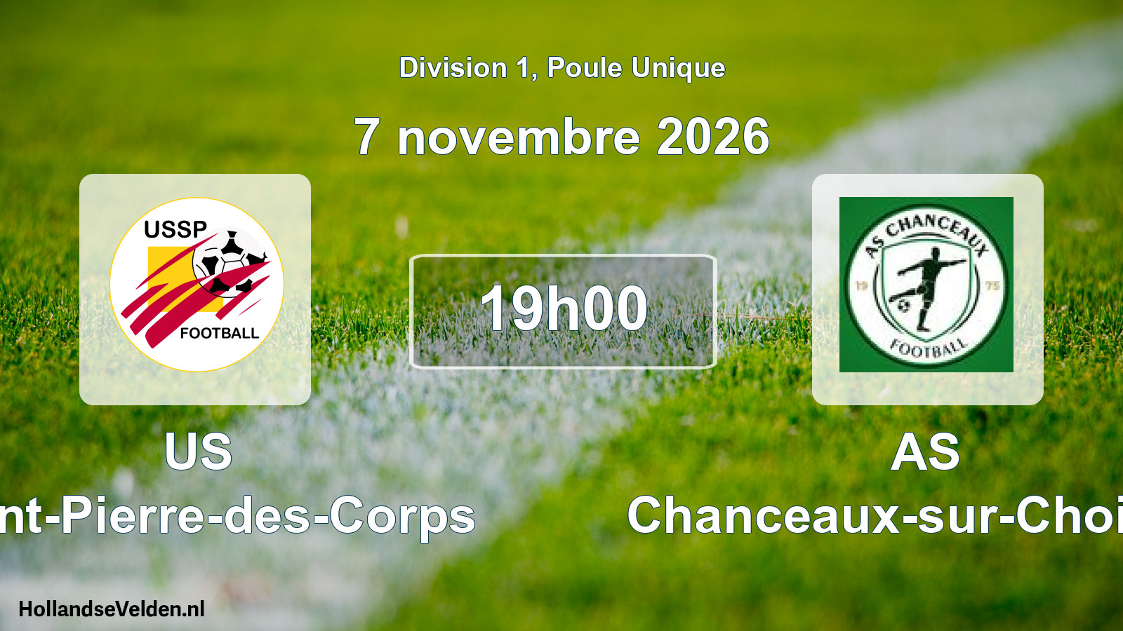 Match programmé: US Saint-Pierre-des-Corps - AS Chanceaux-sur-Choisille (7 novembre 2026)