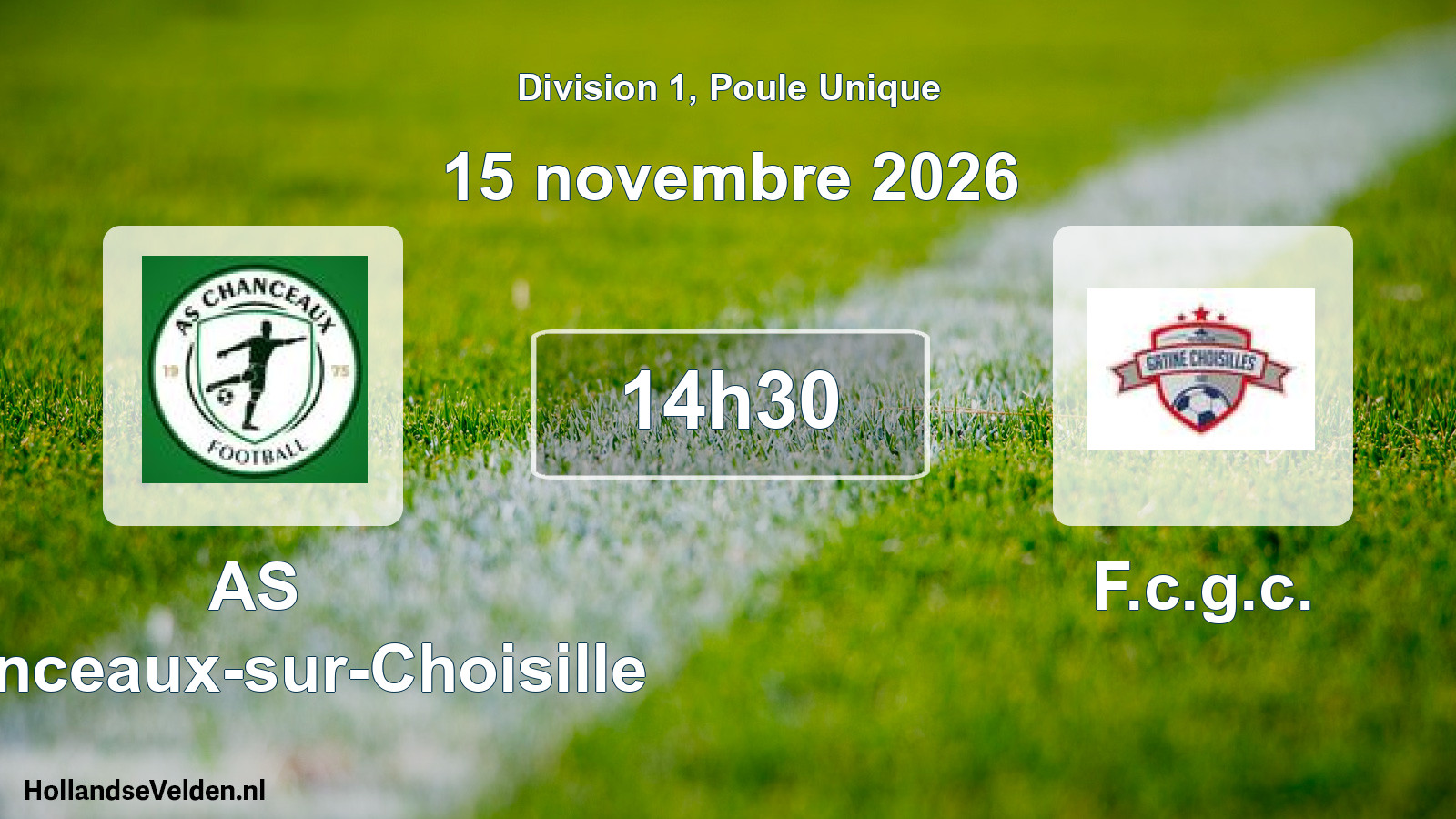 Match programmé: AS Chanceaux-sur-Choisille - F.c.g.c. (15 novembre 2026)