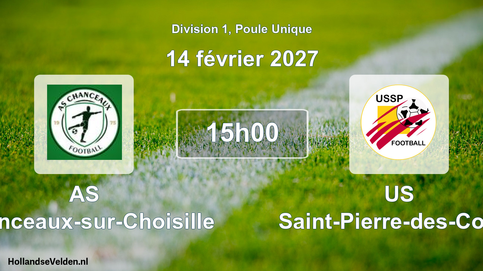 Match programmé: AS Chanceaux-sur-Choisille - US Saint-Pierre-des-Corps (14 février 2027)