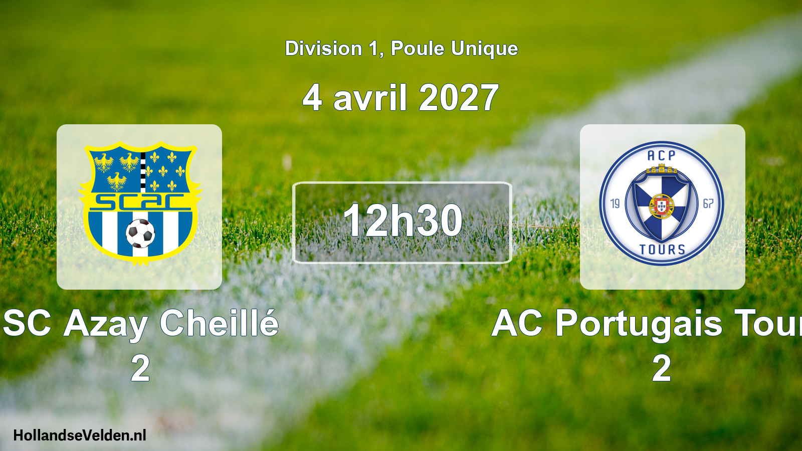Match programmé: SC Azay Cheillé 2 - AC Portugais Tours 2 (4 avril 2027)