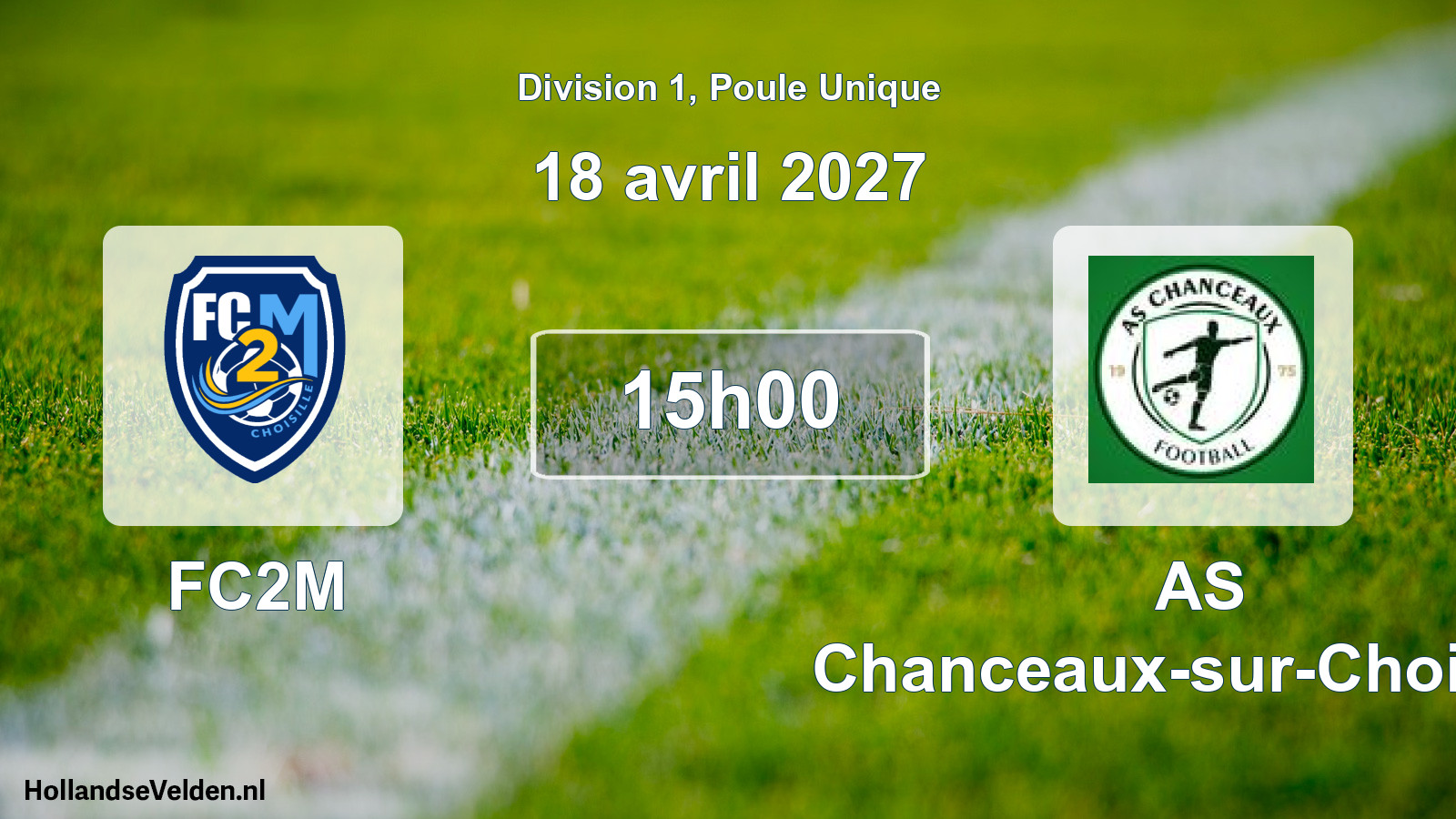 Match programmé: FC2M - AS Chanceaux-sur-Choisille (18 avril 2027)