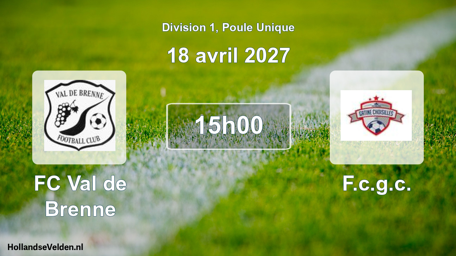 Match programmé: FC Val de Brenne - F.c.g.c. (18 avril 2027)