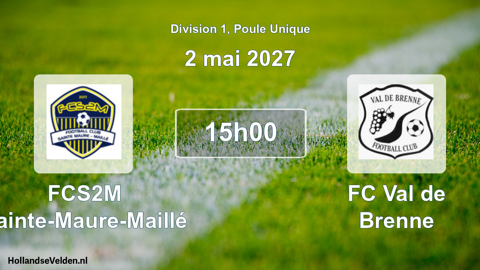 Match programmé: FCS2M Sainte-Maure-Maillé - FC Val de Brenne (2 mai 2027)