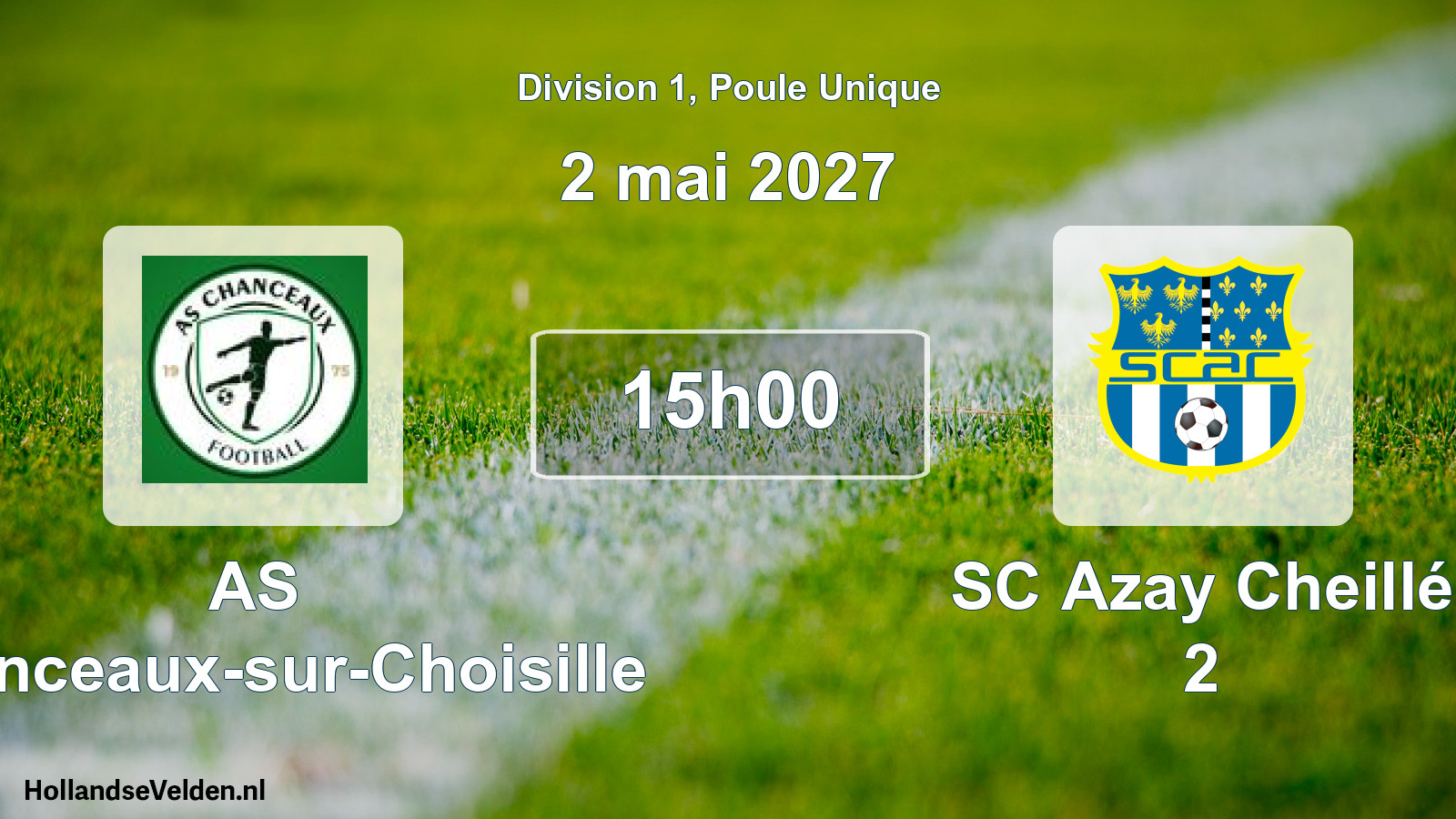 Match programmé: AS Chanceaux-sur-Choisille - SC Azay Cheillé 2 (2 mai 2027)