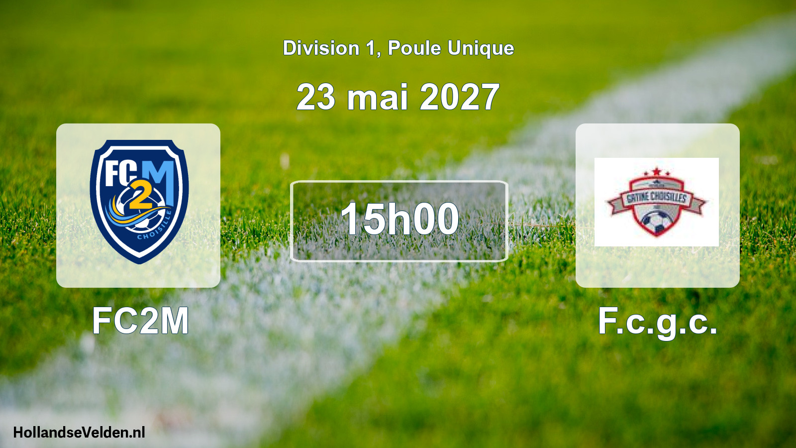 Match programmé: FC2M - F.c.g.c. (23 mai 2027)