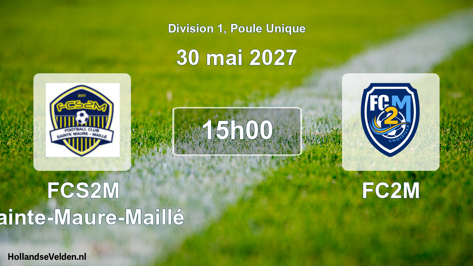 Match programmé: FCS2M Sainte-Maure-Maillé - FC2M (30 mai 2027)