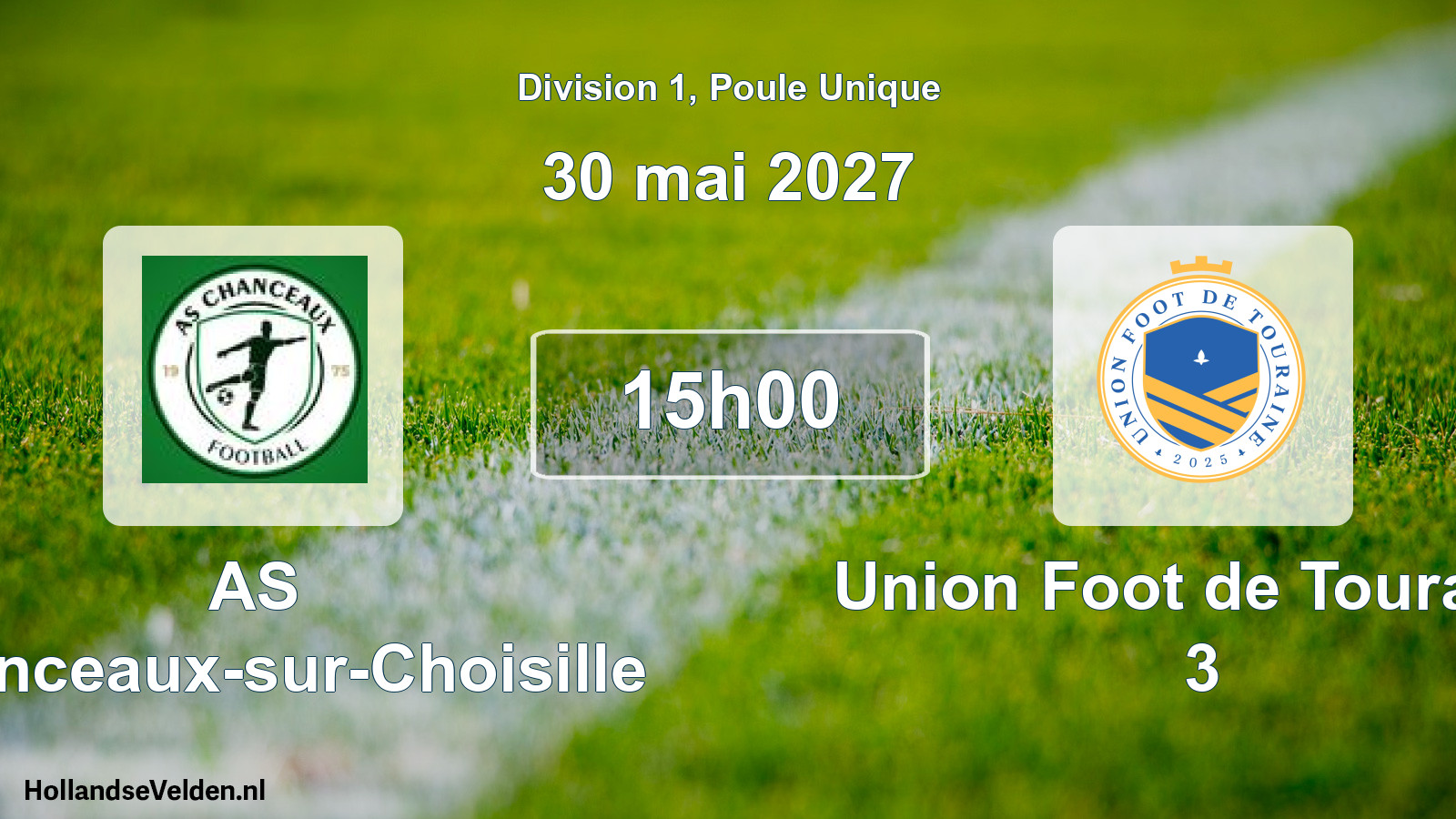 Match programmé: AS Chanceaux-sur-Choisille - Union Foot de Touraine 3 (30 mai 2027)