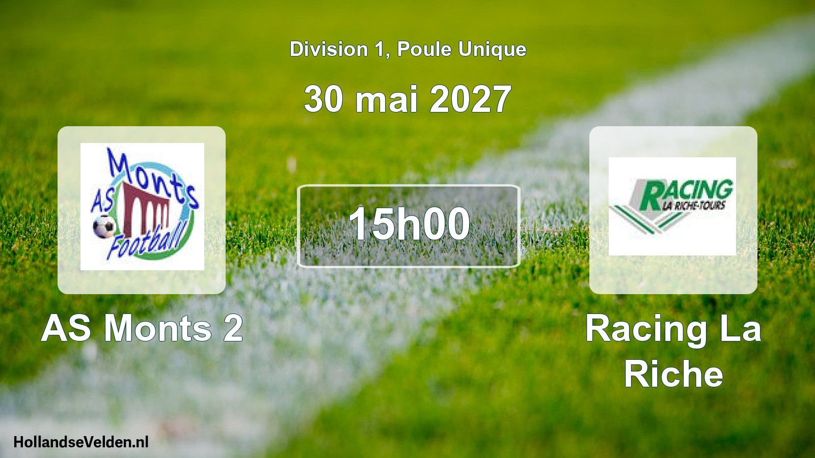 Match programmé: AS Monts 2 - Racing La Riche (30 mai 2027)