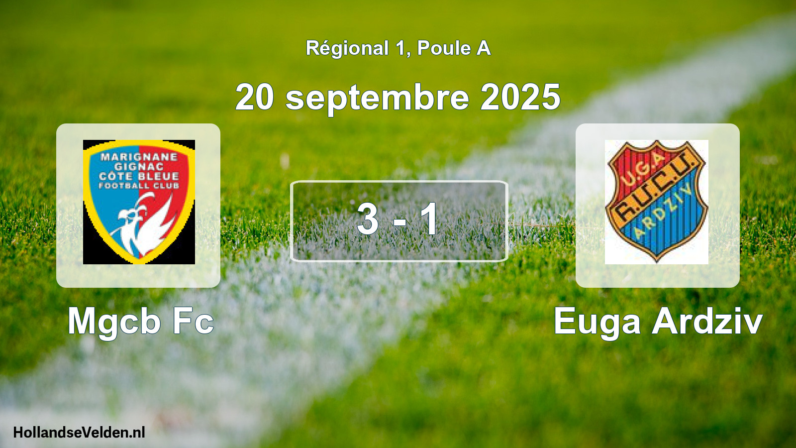 Total number of matches played: Mgcb Fc - Euga Ardziv 3 - 1 (20 September 2025)