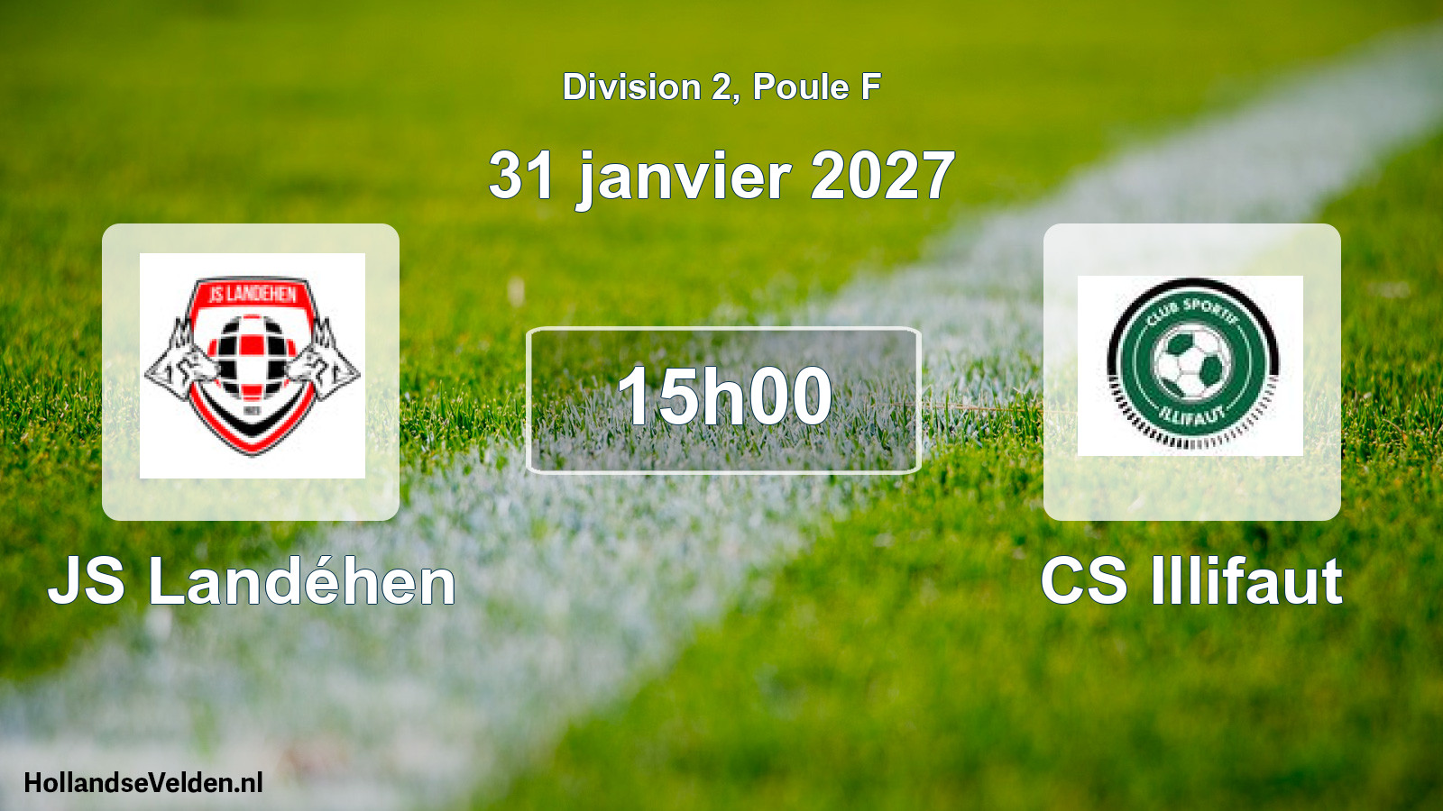 Match programmé: JS Landéhen - CS Illifaut (31 janvier 2027)
