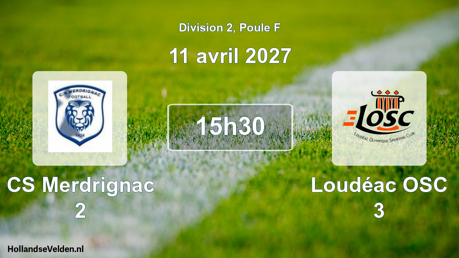 Match programmé: CS Merdrignac 2 - Loudéac OSC 3 (11 avril 2027)