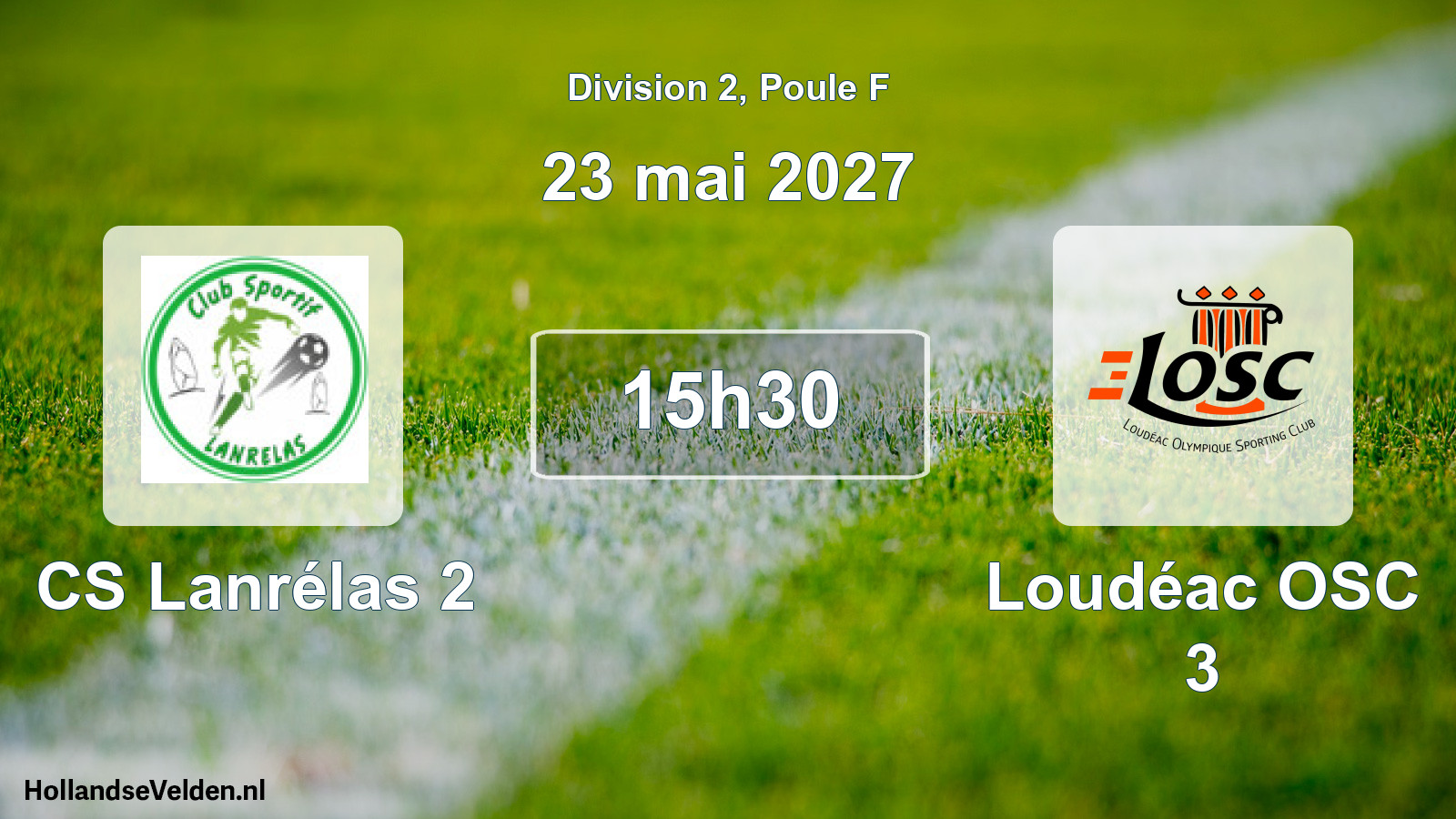 Match programmé: CS Lanrélas 2 - Loudéac OSC 3 (23 mai 2027)