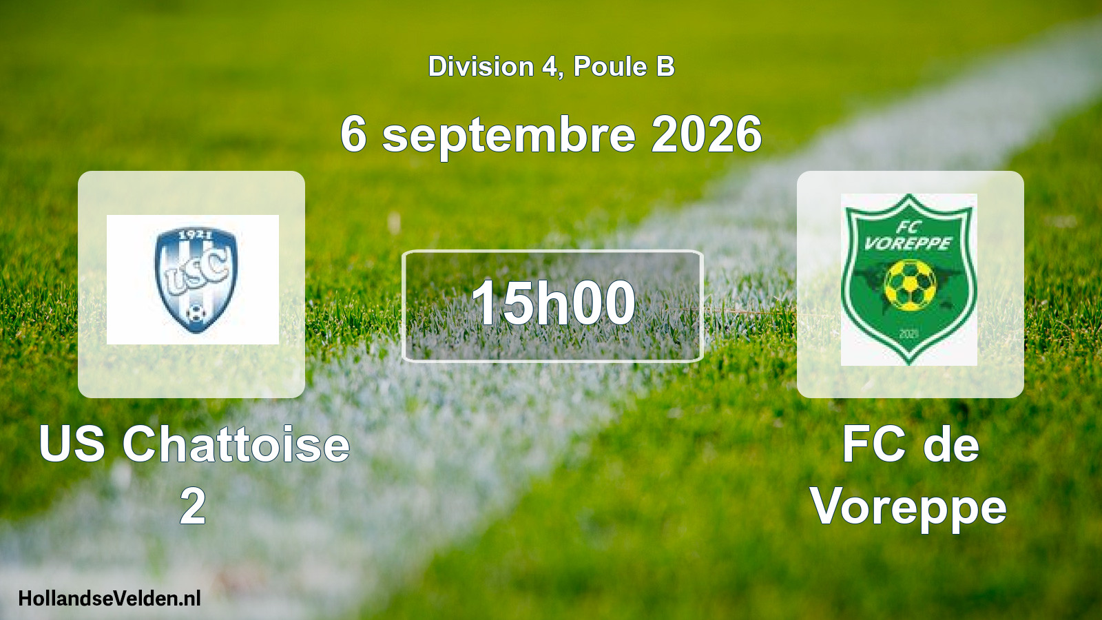 Scheduled Match: US Chattoise 2 - FC de Voreppe (6 September 2026)