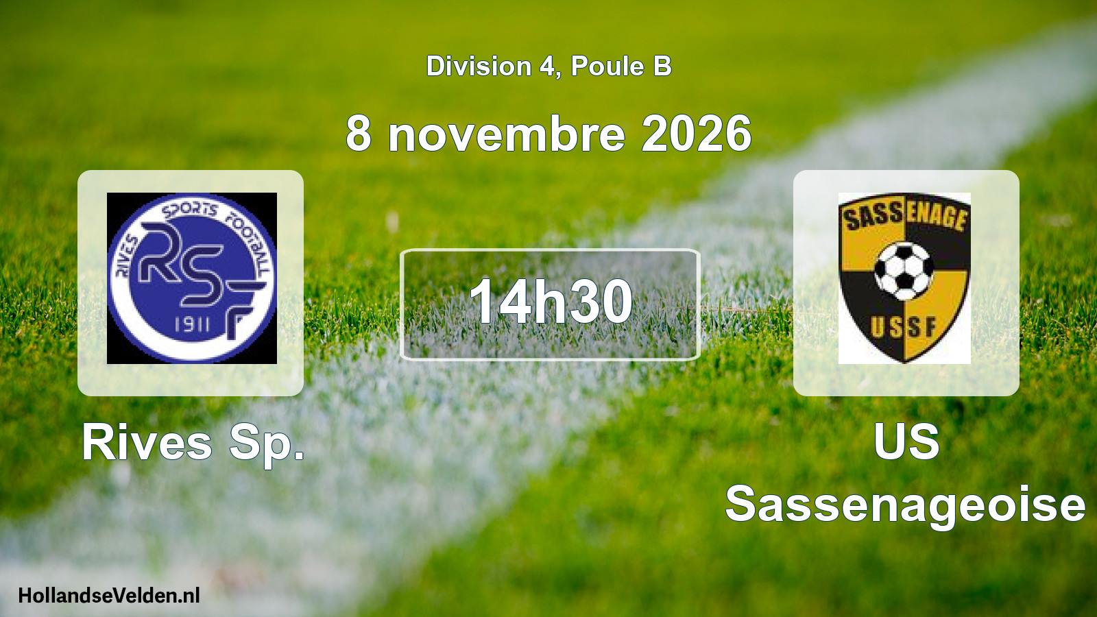 Scheduled Match: Rives Sp. 2 - US Sassenageoise 2 (8 November 2026)