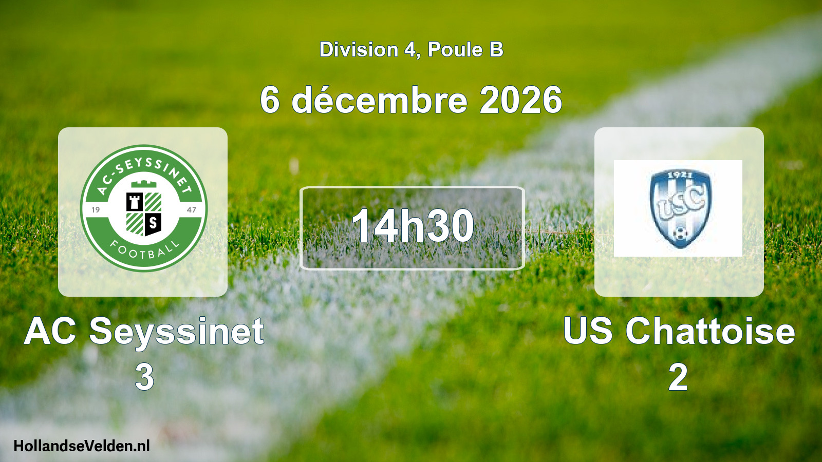 Scheduled Match: AC Seyssinet 3 - US Chattoise 2 (6 December 2026)