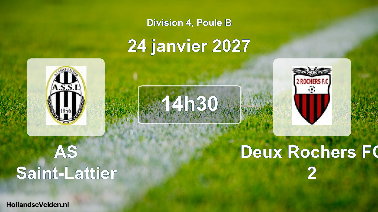 Scheduled Match: AS Saint-Lattier - Deux Rochers FC 2 (24 January 2027)
