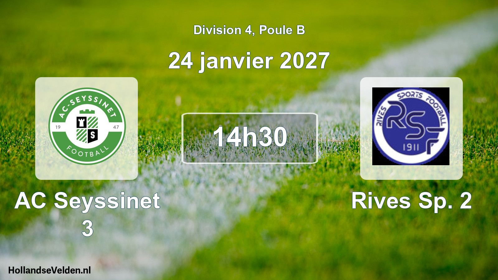 Scheduled Match: AC Seyssinet 3 - Rives Sp. 2 (24 January 2027)