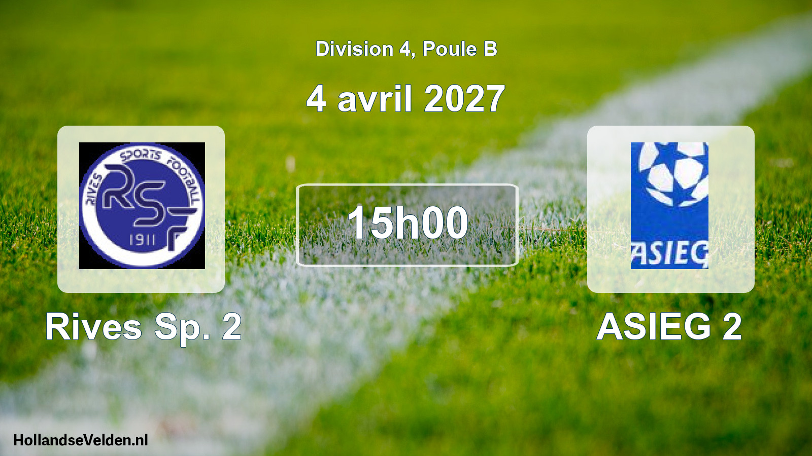 Scheduled Match: Rives Sp. 2 - ASIEG 2 (4 April 2027)