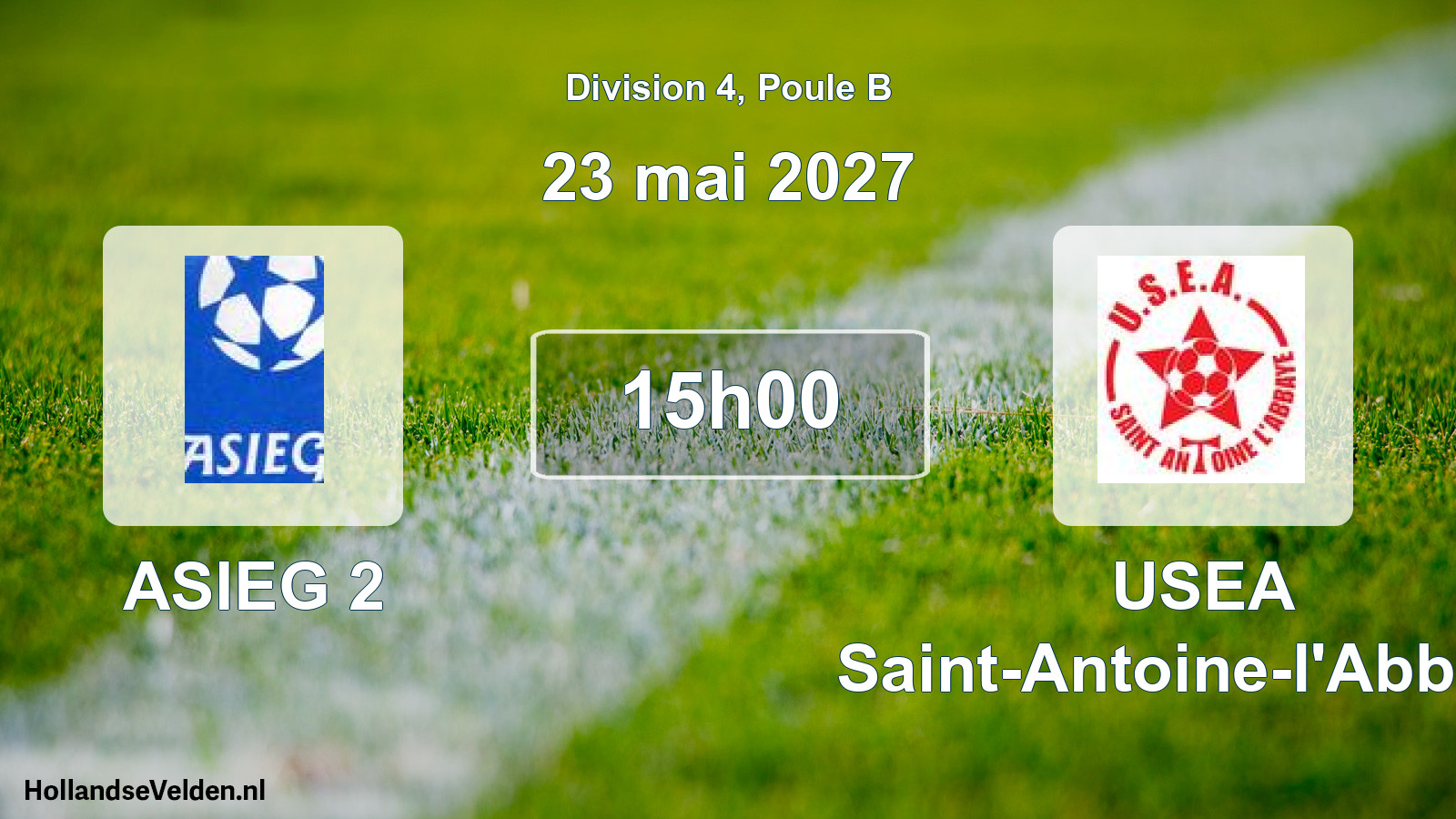 Scheduled Match: ASIEG 2 - USEA Saint-Antoine-l'Abbaye (23 May 2027)