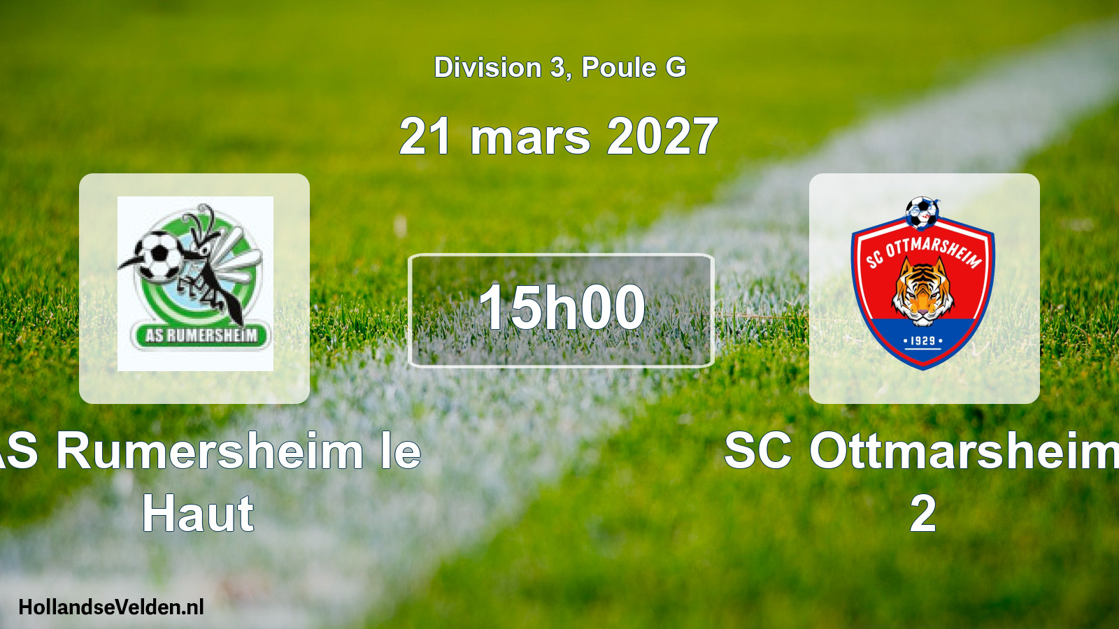 Scheduled Match: AS Rumersheim le Haut - SC Ottmarsheim 2 (21 March 2027)