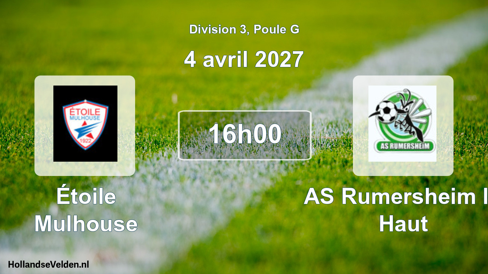 Scheduled Match: Étoile Mulhouse - AS Rumersheim le Haut (4 April 2027)
