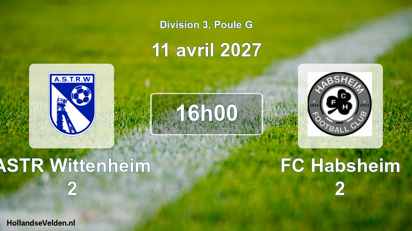 Scheduled Match: ASTR Wittenheim 2 - FC Habsheim 2 (11 April 2027)