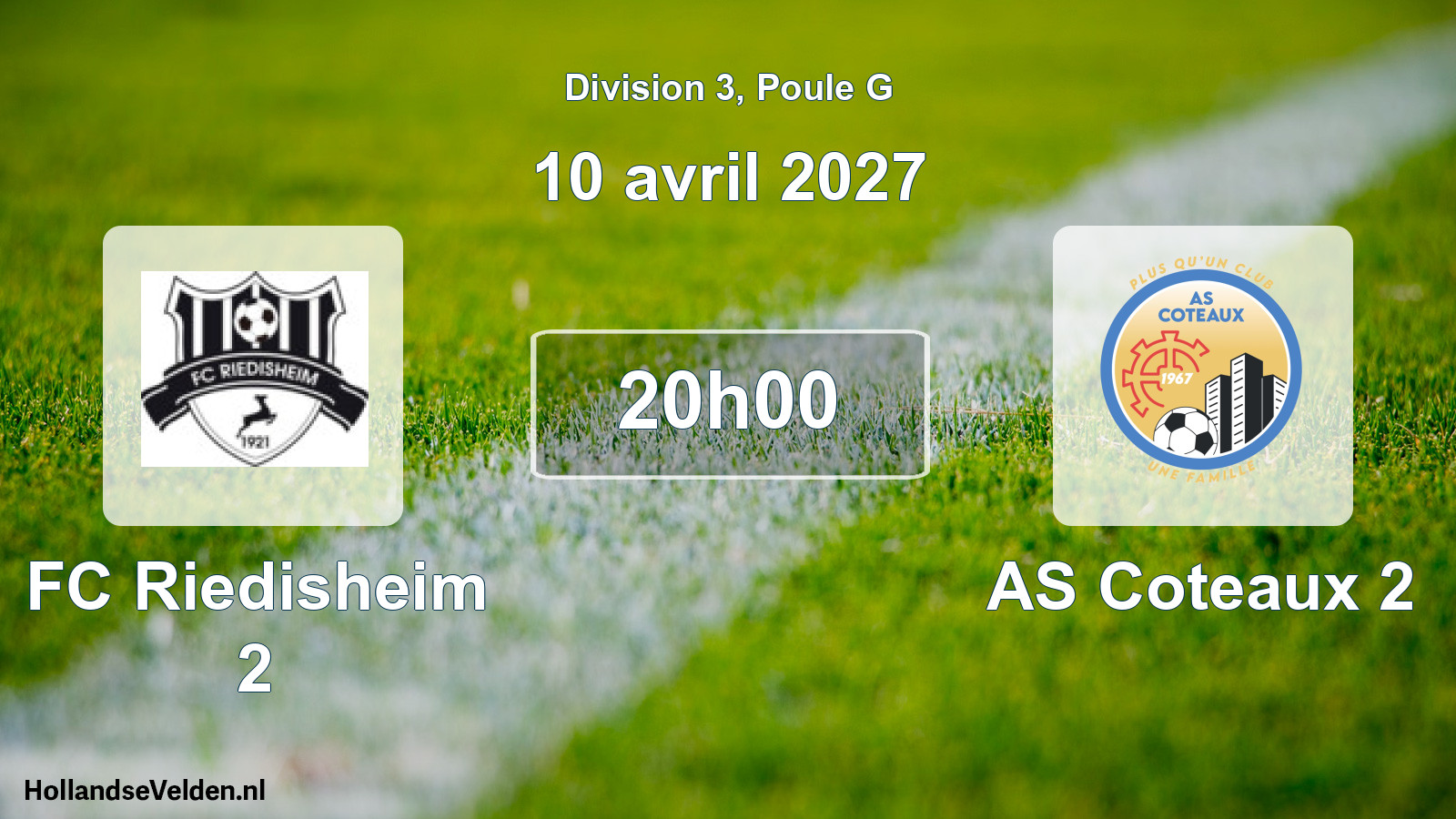 Scheduled Match: FC Riedisheim 2 - AS Coteaux 2 (10 April 2027)