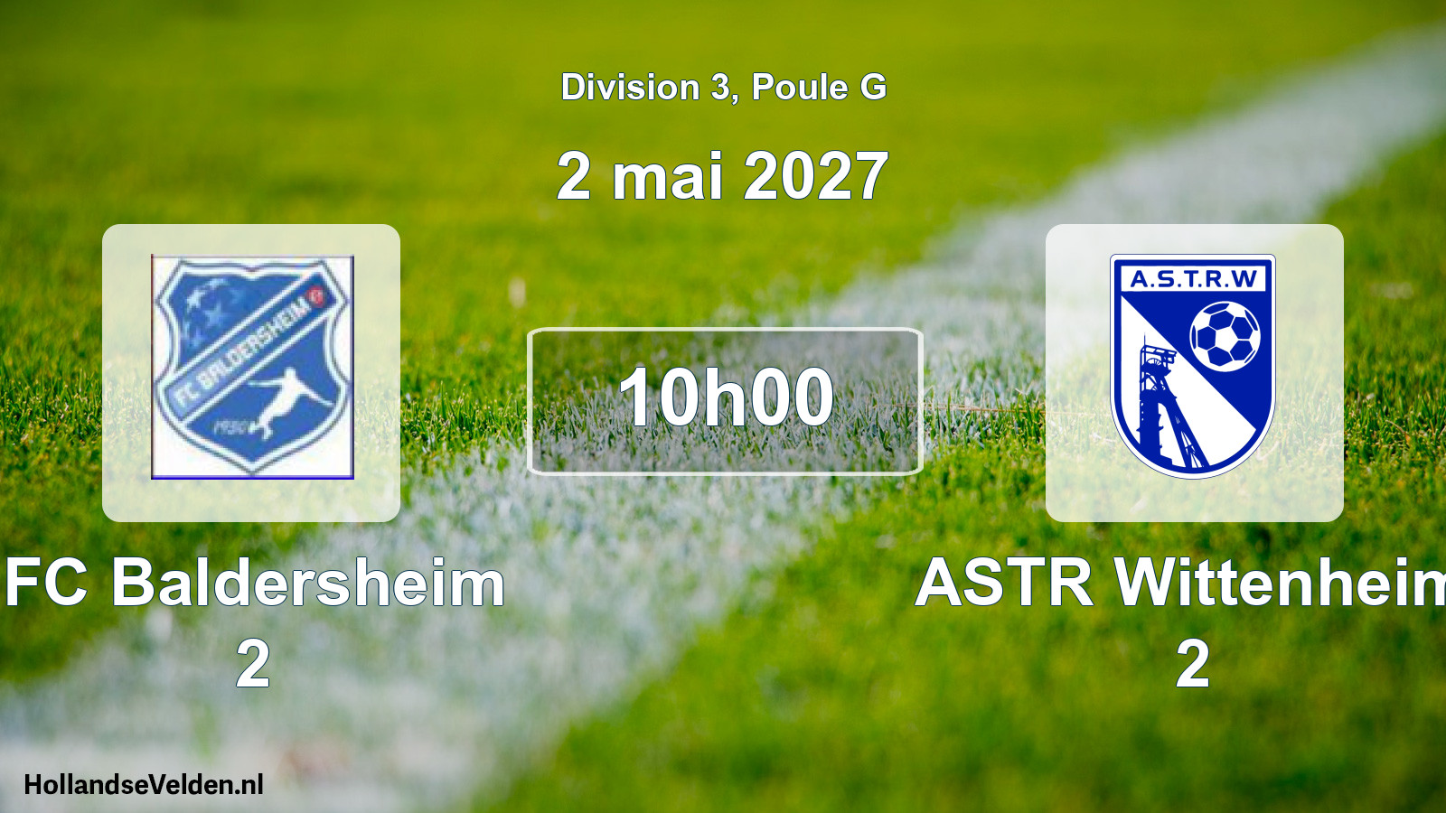 Scheduled Match: FC Baldersheim 2 - ASTR Wittenheim 2 (2 May 2027)