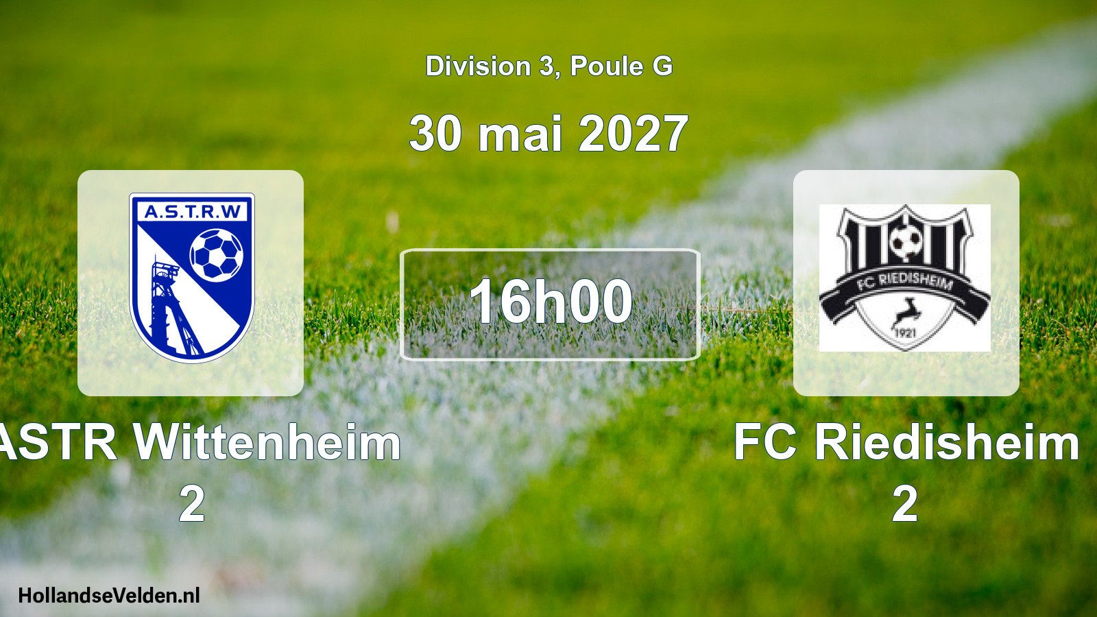 Scheduled Match: ASTR Wittenheim 2 - FC Riedisheim 2 (30 May 2027)